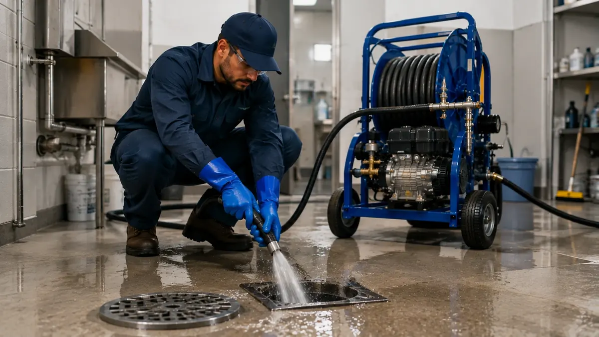Floor Drain Hydro Jet Cleaning in El Cerrito