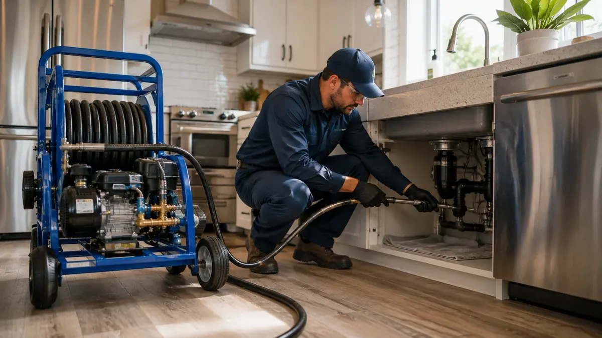 Kitchen Drain Hydro Jetting in El Cerrito