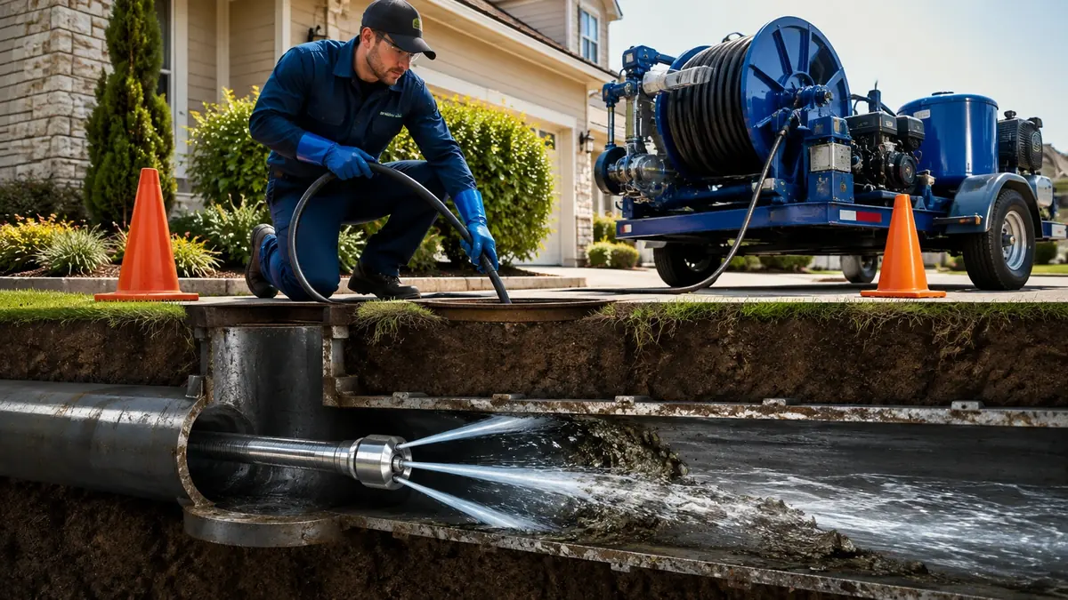 Main Sewer Line Hydro Jet Cleaning in El Cerrito