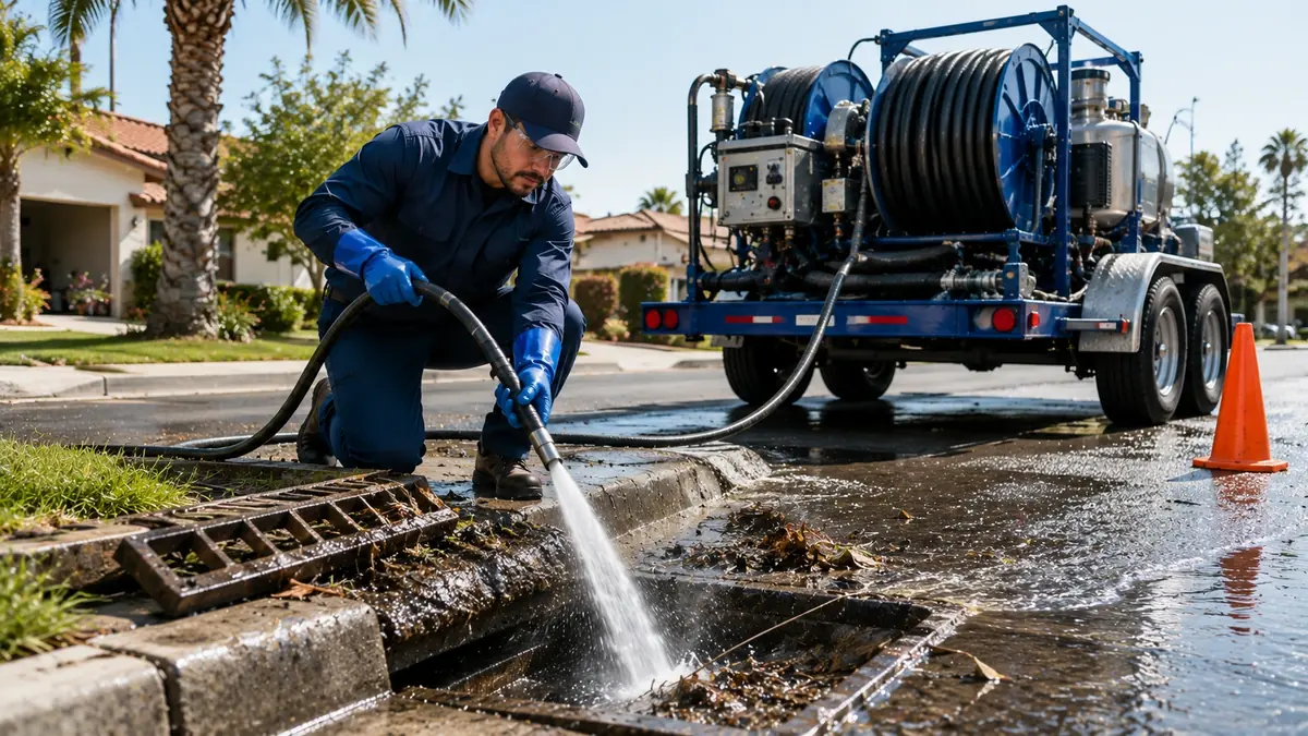 Storm Drain Hydro Jet Cleaning in El Cerrito